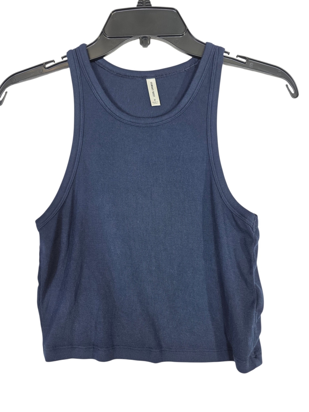 Sunday Best Navy Ribbed  Tank
